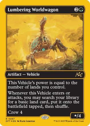 Lumbering Worldwagon (First-Place Foil) (DFT-467) -  Foil