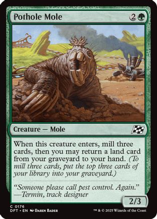 Pothole Mole (DFT-176) -  Foil