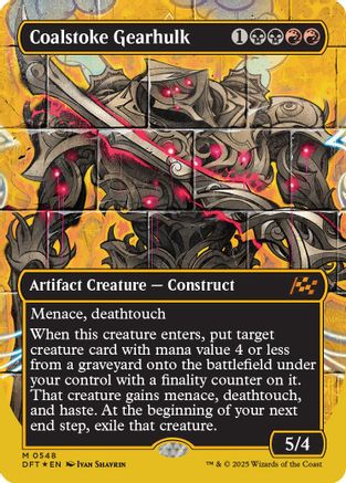 Coalstoke Gearhulk (Borderless) (First-Place Foil) (DFT-548) -  Foil