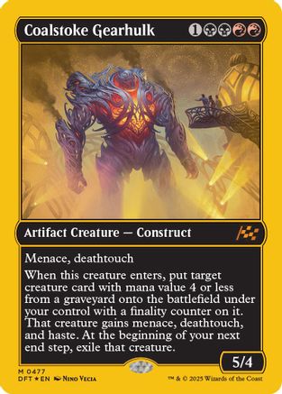 Coalstoke Gearhulk (First-Place Foil) (DFT-477) -  Foil