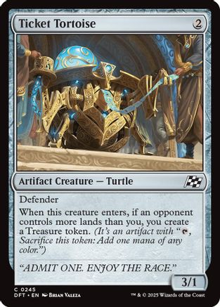 Ticket Tortoise (DFT-245) -  Foil