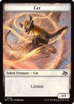 Cat // Thopter (0010) Double-Sided Token (DFT-2 // 10) -  Foil