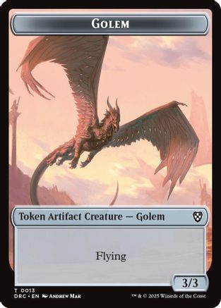 Golem (0013) // Nalaar Aetherjet Double-Sided Token (DRC-13 // 16) -