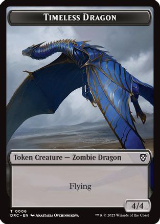 Timeless Dragon // Zombie (0003) Double-Sided Token (DRC-6 // 3) -