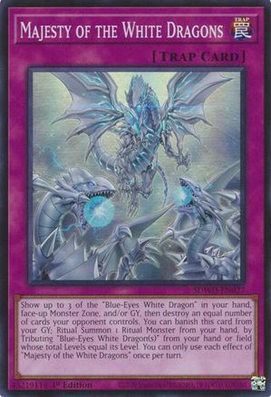 Majesty of the White Dragons (SDWD-EN027) - Structure Deck: Blue-Eyes White Destiny 1st Edition