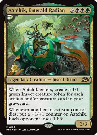 Aatchik, Emerald Radian (PRE-187) -  Foil