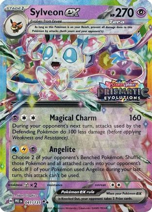 Sylveon ex - 041/131 (Prismatic Evolutions Stamp) 41 - Holofoil