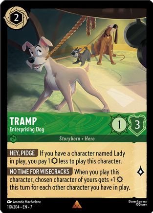 Tramp - Enterprising Dog (110/204) - Archazias Island Cold Foil