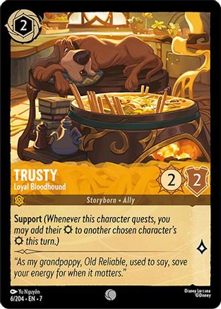 Trusty - Loyal Bloodhound (6/204) - Archazias Island Cold Foil