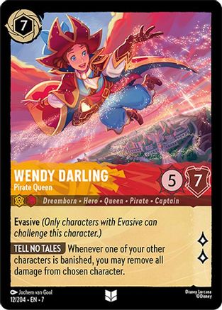 Wendy Darling - Pirate Queen (12/204) - Archazias Island Cold Foil