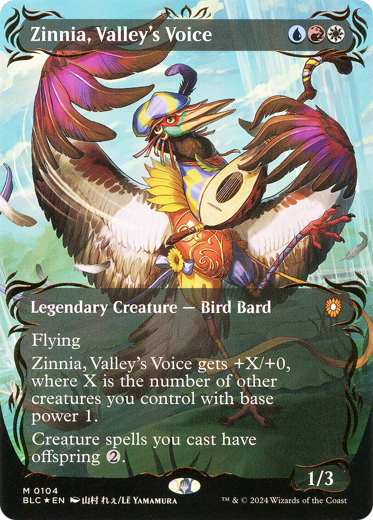 Zinnia, Valley's Voice (BLC-104) -  (Borderless) Foil