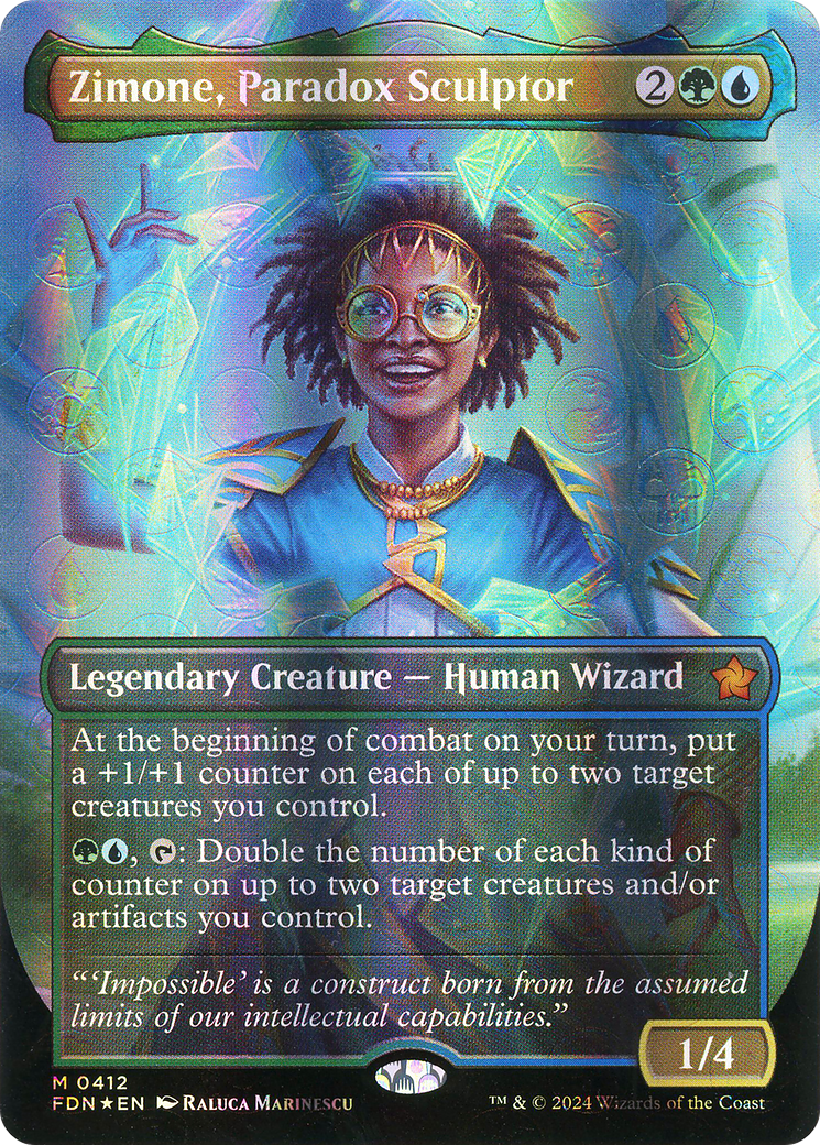 Zimone, Paradox Sculptor (FDN-412) -  (Borderless) Foil