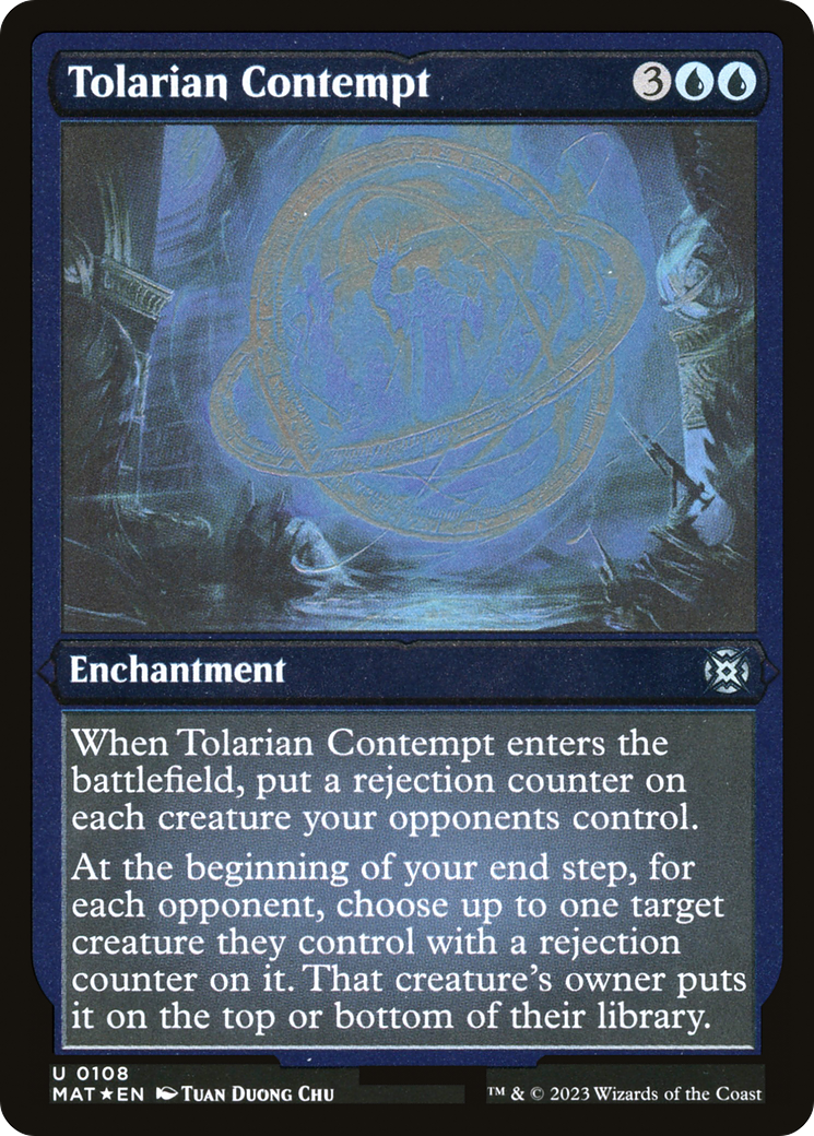 Tolarian Contempt (MAT-108) -  Etched Foil