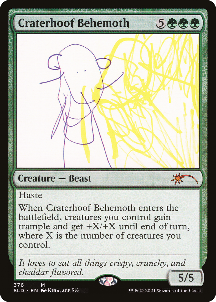 Craterhoof Behemoth (SLD-376) -  Foil