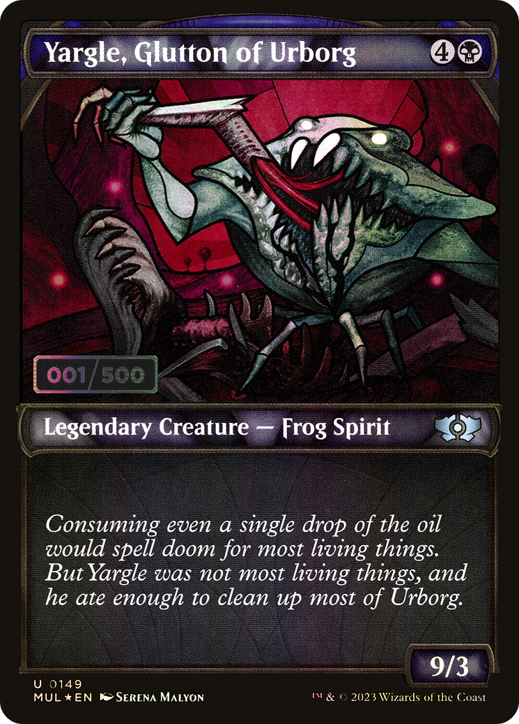 Yargle, Glutton of Urborg (MUL-149Z) - : (Showcase) Foil