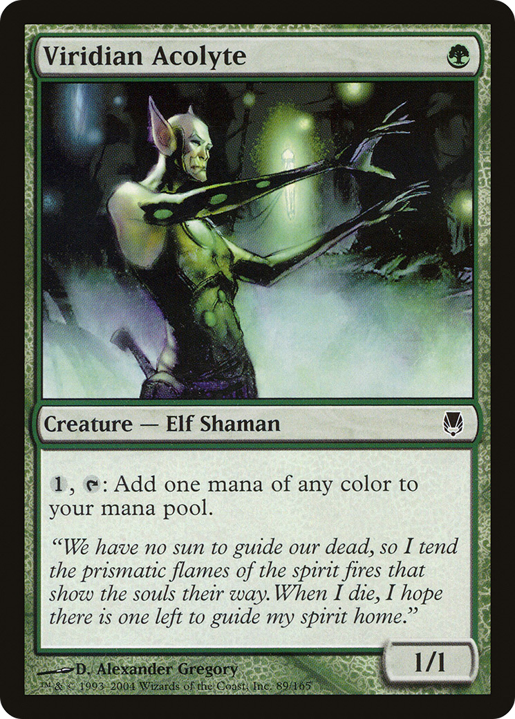 Viridian Acolyte (DST-089) -  Foil