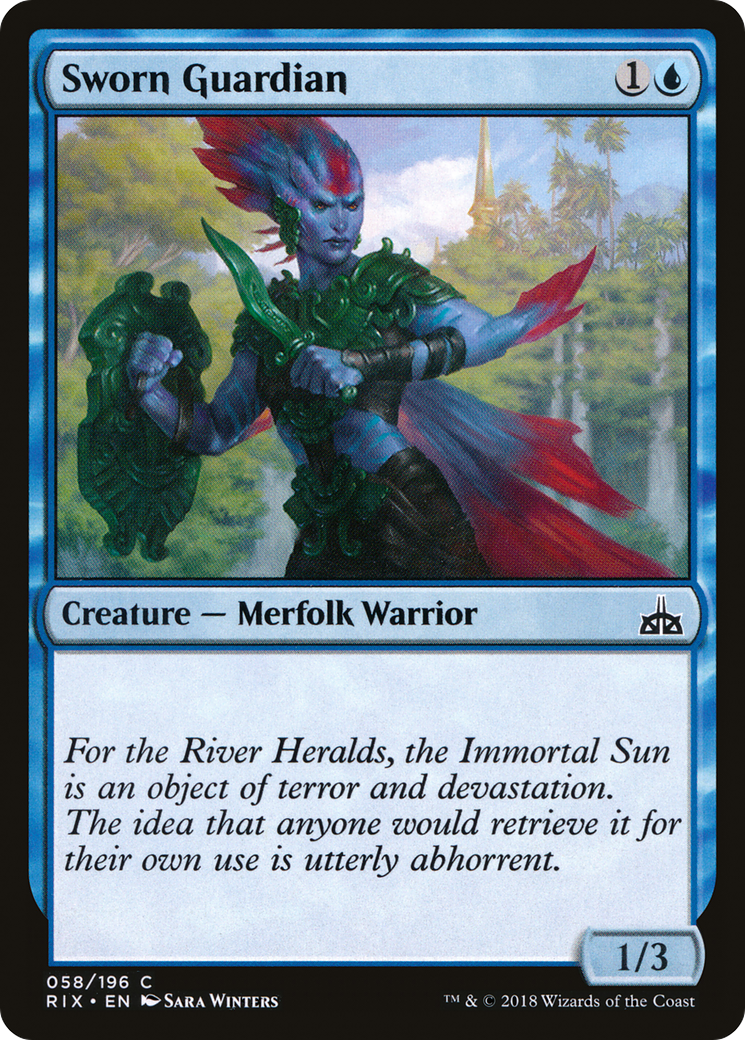 Sworn Guardian (RIX-058) -  Foil