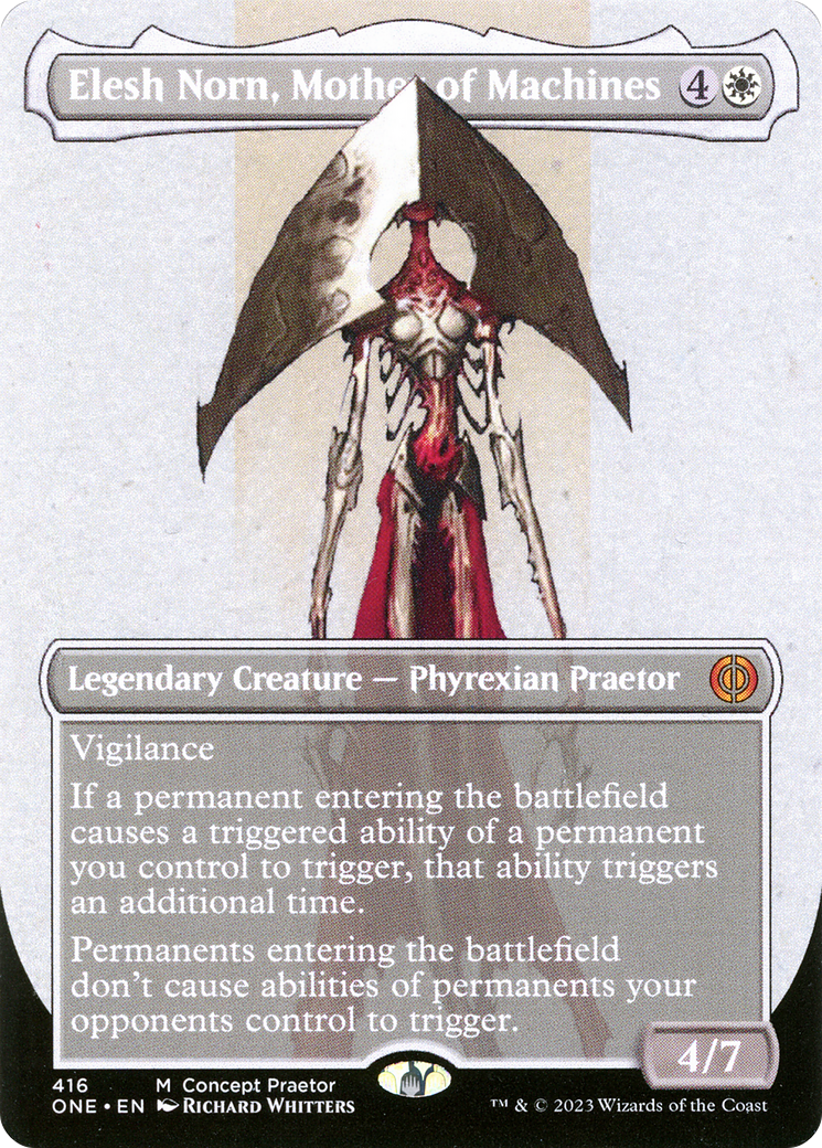 Elesh Norn, Mother of Machines (ONE-416) -  (Borderless) Foil