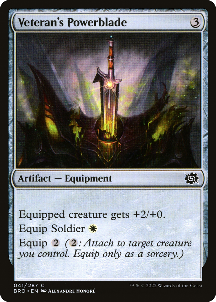 Veteran's Powerblade (BRO-041) -  Foil