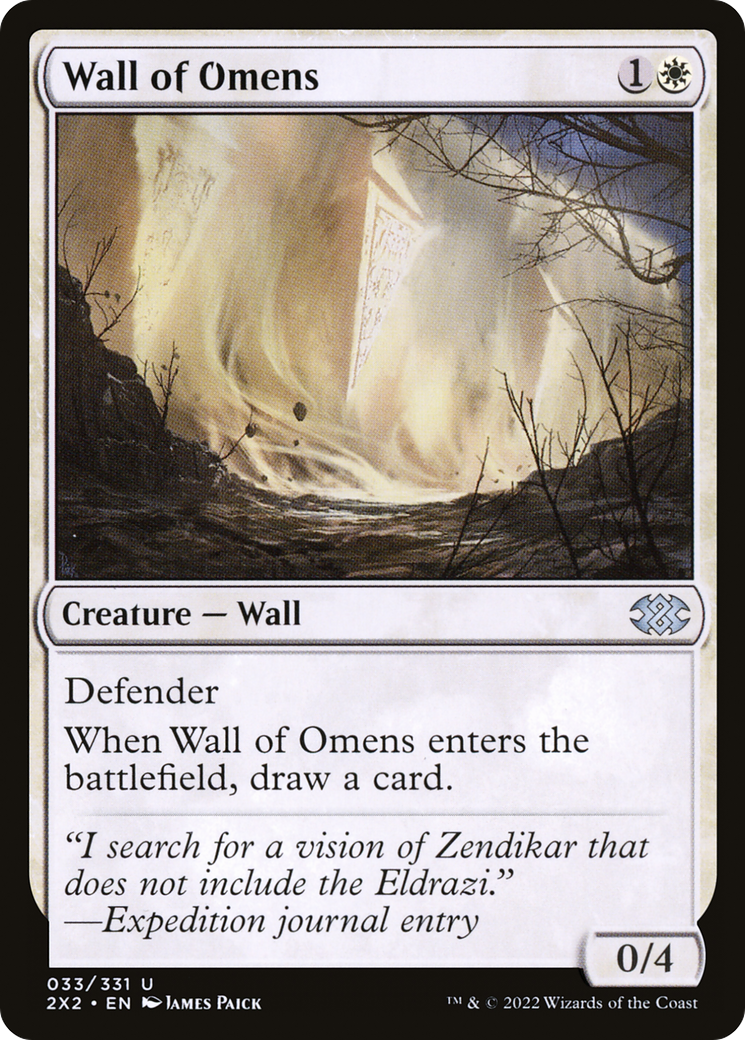 Wall of Omens (2X2-033) -  Foil