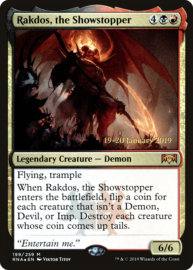 Rakdos, the Showstopper (PRE-199S) -  Foil