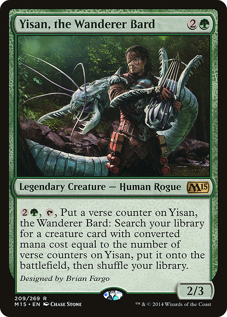 Yisan, the Wanderer Bard (M15-209) -  Foil