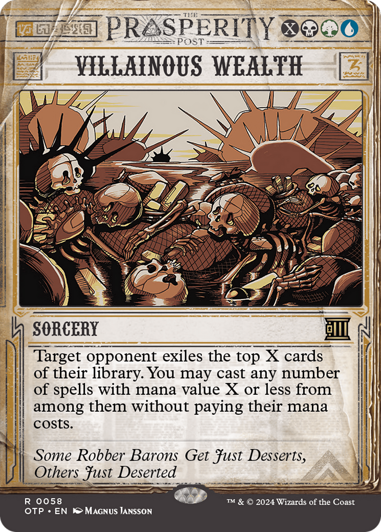 Villainous Wealth (OTP-058) - : (Showcase) (Borderless) Foil