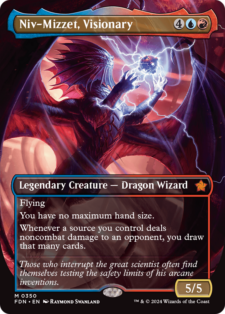 Niv-Mizzet, Visionary (FDN-350) -  (Borderless) Foil