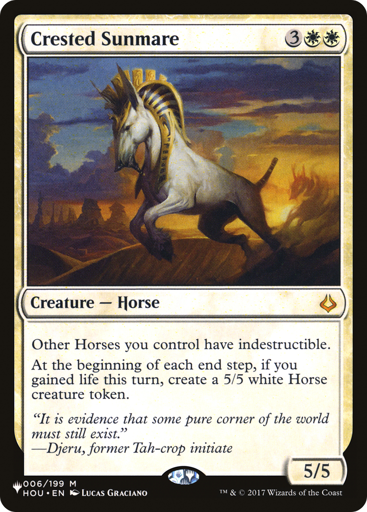 Crested Sunmare (LIST-HOU-6) -