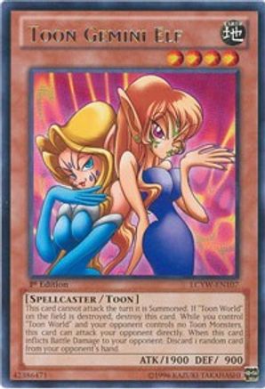 Toon Gemini Elf (LCYW-EN107) - Legendary Collection 3: Yugi's World Unlimited