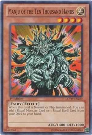 Manju of the Ten Thousand Hands (LCYW-EN250) - Legendary Collection 3: Yugi's World 1st Edition