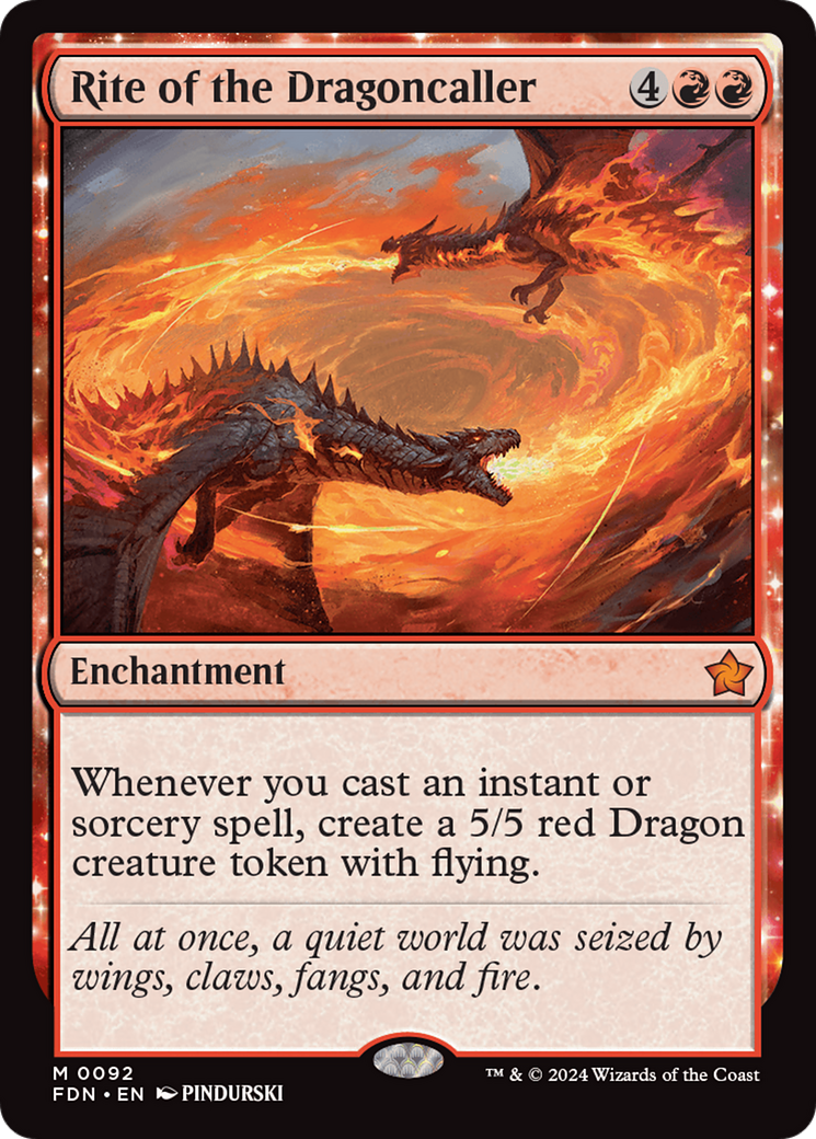 Rite of the Dragoncaller (FDN-092) -  Foil