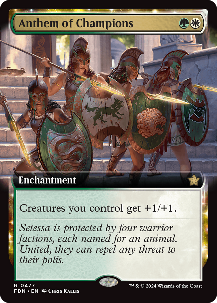 Anthem of Champions (FDN-477) - : (Extended Art) Foil