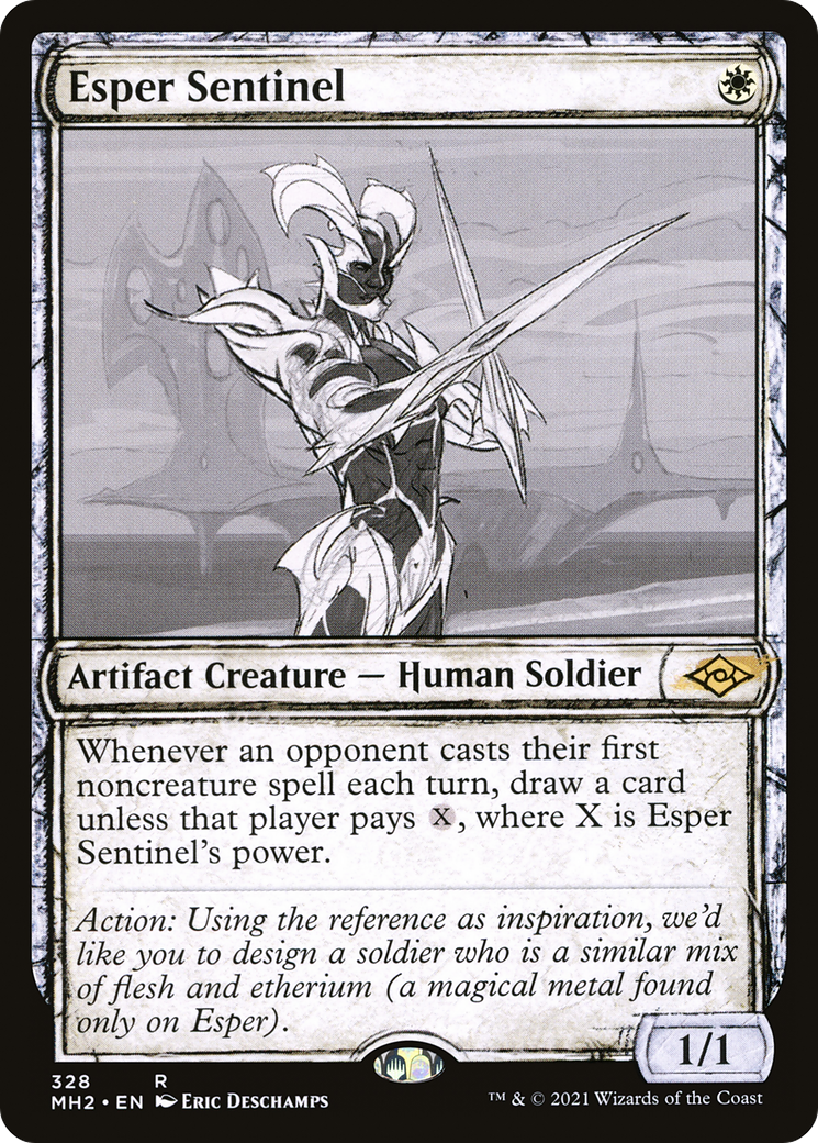 Esper Sentinel (MH2-328) - : (Showcase) Foil