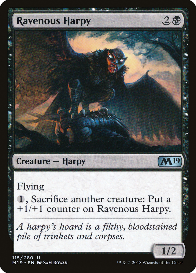 Ravenous Harpy (M19-115) -  Foil