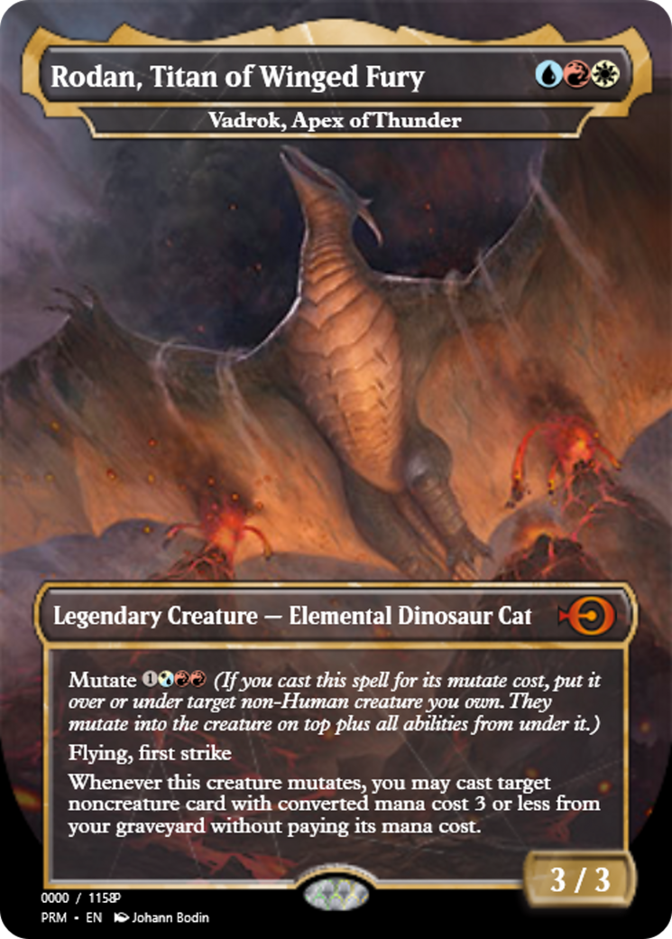 Vadrok, Apex of Thunder (PRM-80907) -  / Rodan, Titan of Winged Fury Foil