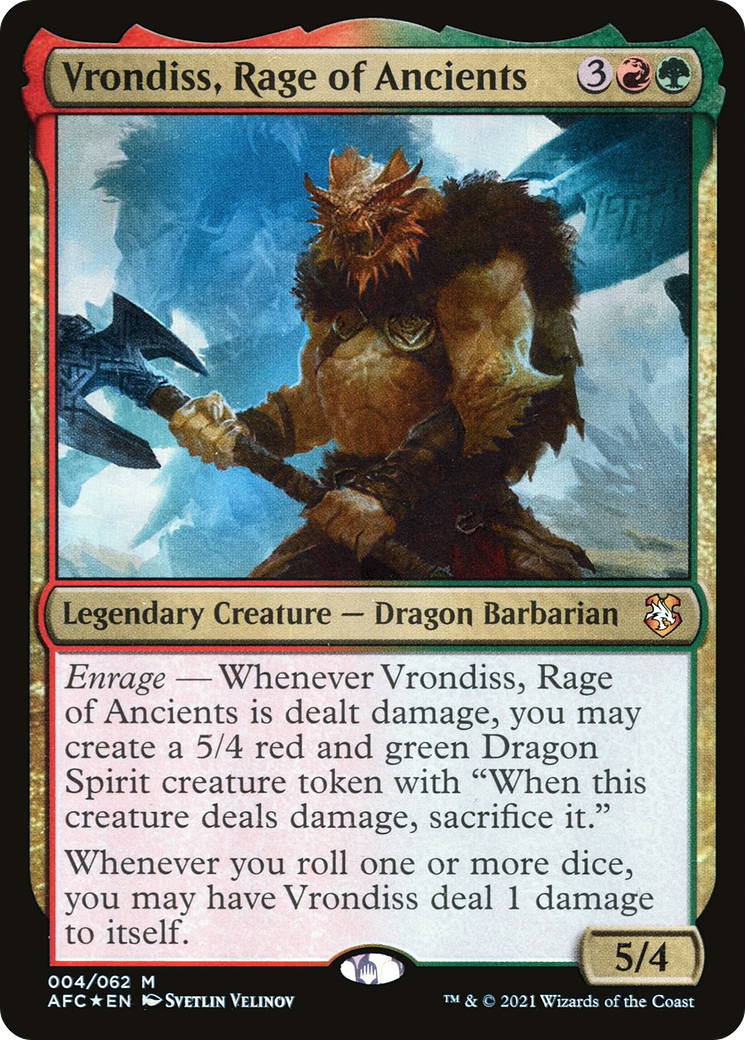 Vrondiss, Rage of Ancients (AFC-004) -  Foil