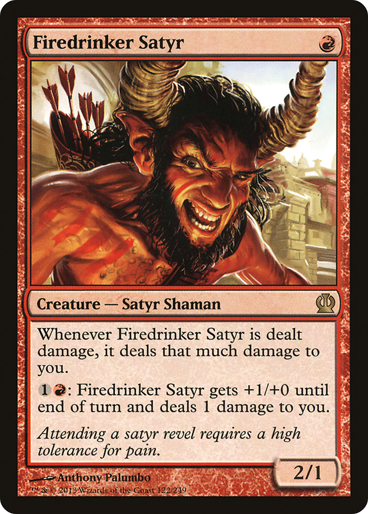 Firedrinker Satyr (THS-122) -  Foil