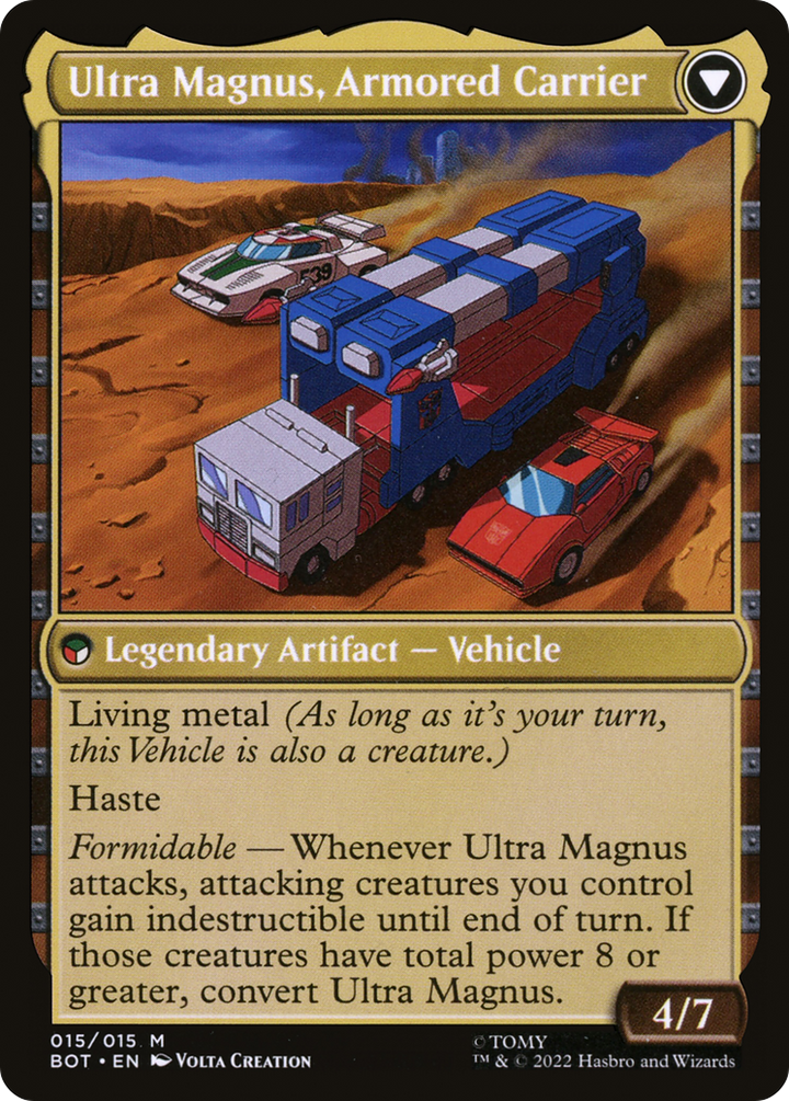 Ultra Magnus, Tactician // Ultra Magnus, Armored Carrier (BOT-015) - : (convertdfc) Foil