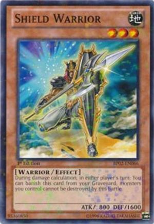 Shield Warrior (Mosaic Rare) (BP02-EN066) - Battle Pack 2: War of the Giants 1st Edition