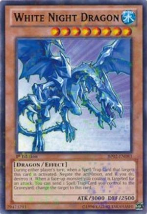 White Night Dragon (Mosaic Rare) (BP02-EN083) - Battle Pack 2: War of the Giants Unlimited