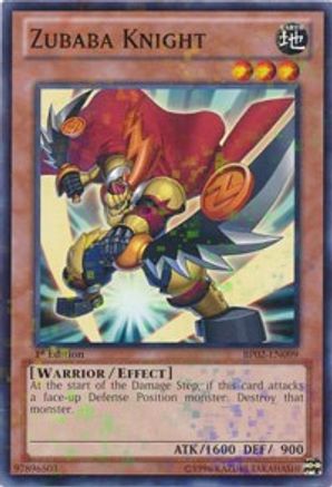 Zubaba Knight (Mosaic Rare) (BP02-EN099) - Battle Pack 2: War of the Giants 1st Edition