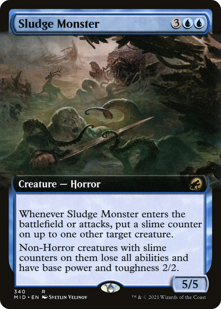 Sludge Monster (MID-340) - : (Extended Art)