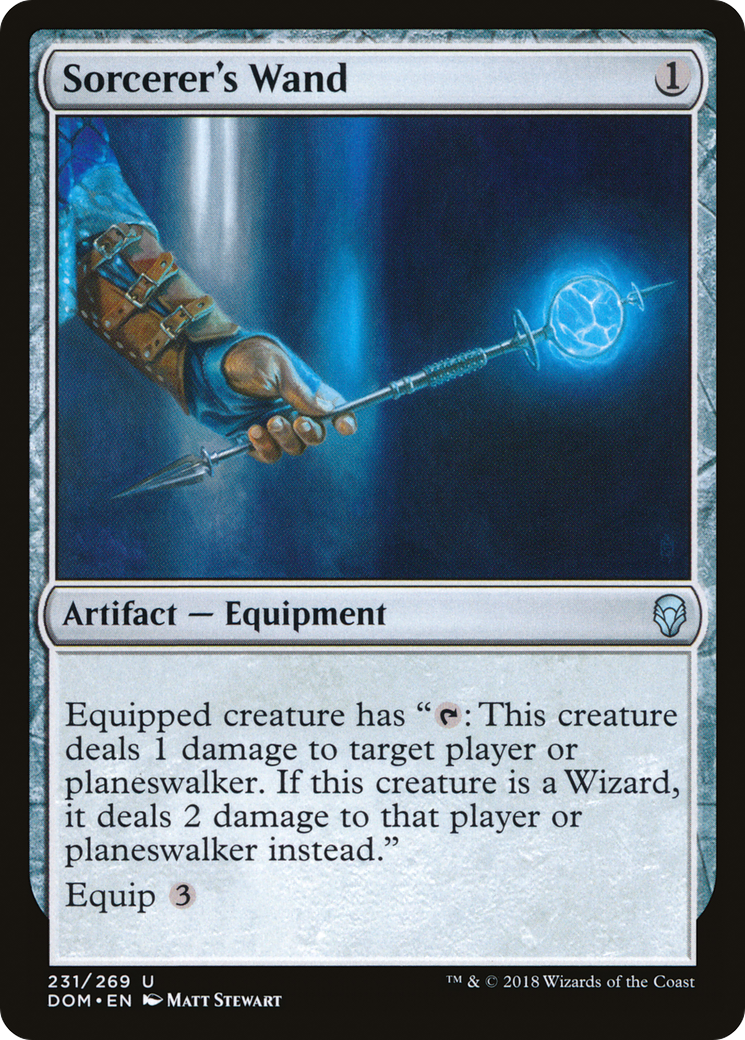 Sorcerer's Wand (DOM-231) -  Foil