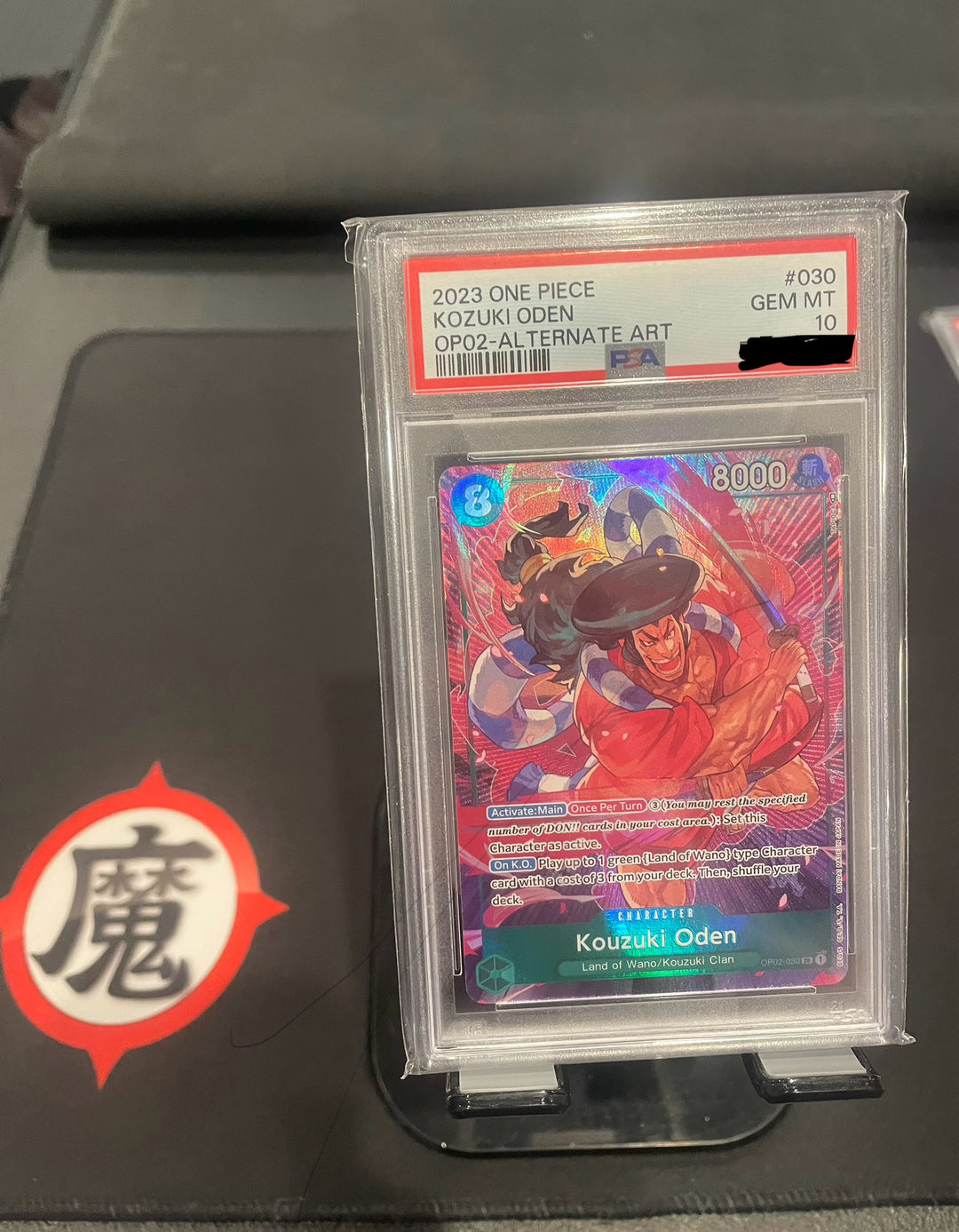 Kouzuki Oden Alternate Art (OP02-030) PSA 10