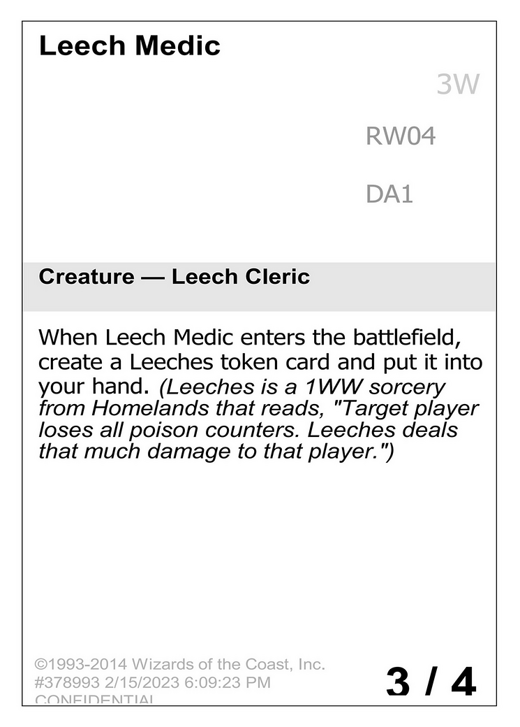 Leech Medic (DA1-RW04) -