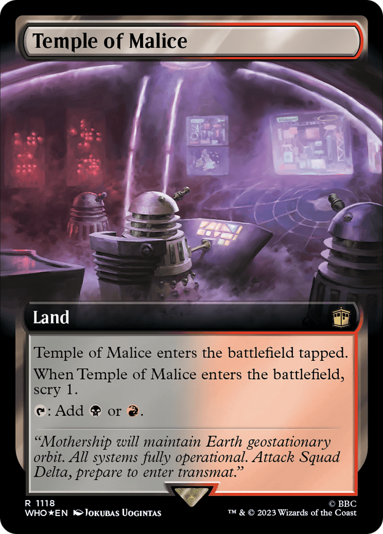 Temple of Malice (WHO-1118) - : (Extended Art) Foil