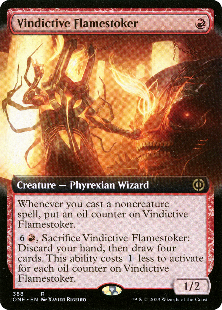 Vindictive Flamestoker (ONE-388) - : (Extended Art)