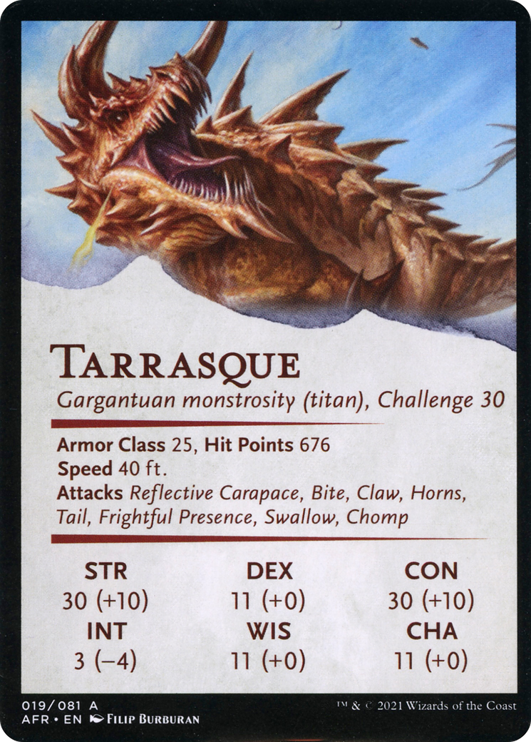 The Tarrasque // Tarrasque (AAFR-019) -  (Borderless) Foil