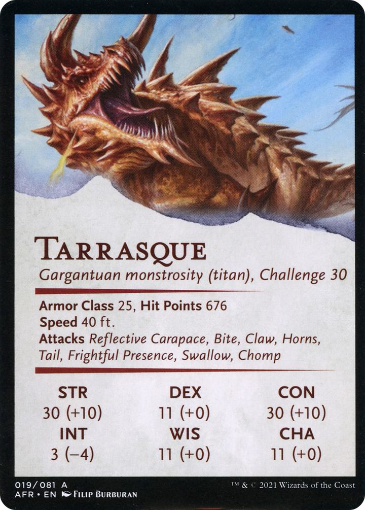 The Tarrasque // Tarrasque (AAFR-019) -  (Borderless) Foil